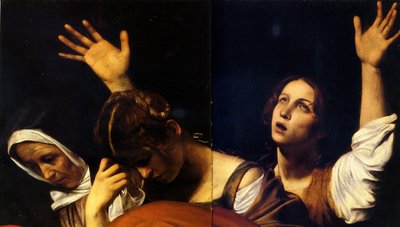 Kruisafneming (bovenste deel) Caravaggio door Michelangelo Merisi Caravaggio